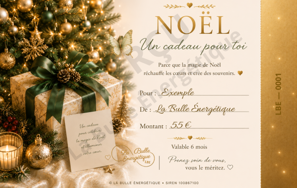 Carte cadeau - Noël Carte cadeau Noël La Bulle Énergétique